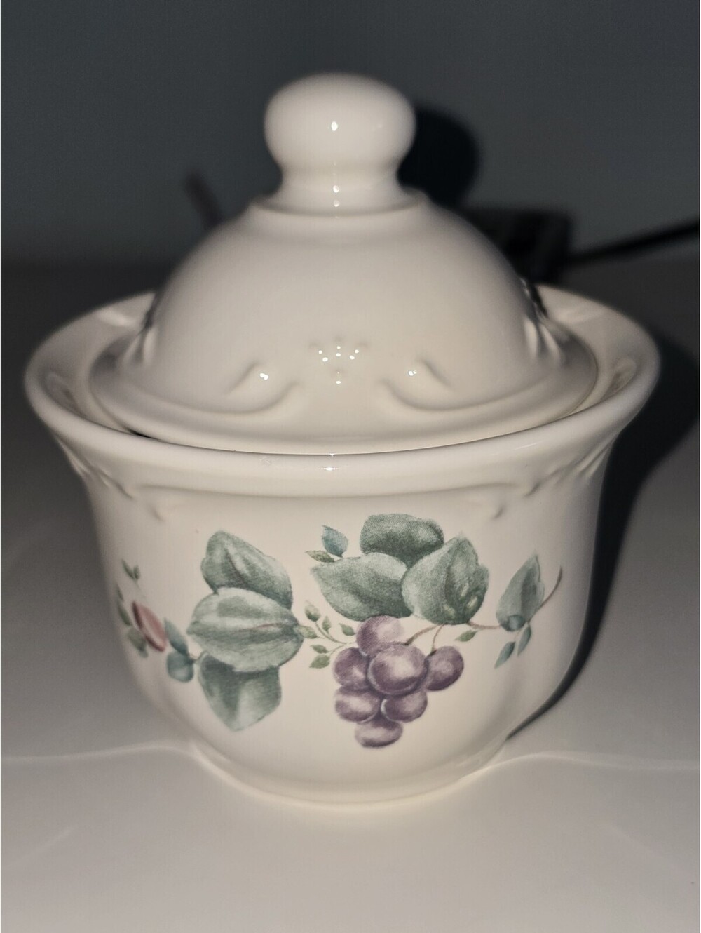 Pfaltzgraff Grapevine Sugar Dish/Butter Tub & Lid